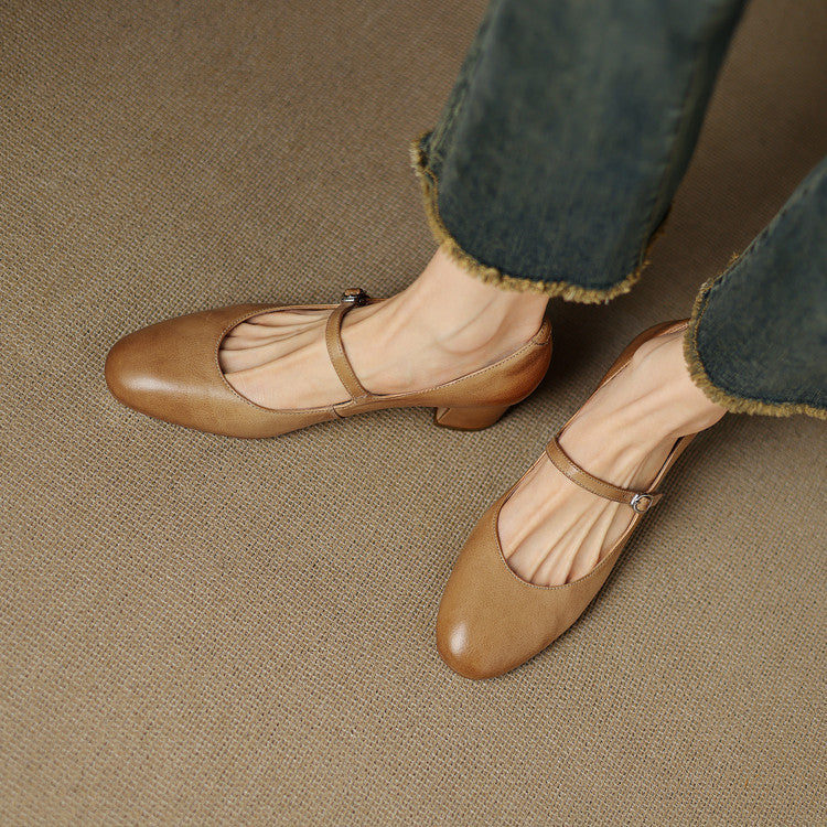 Cadrel Genuine Leather Pumps