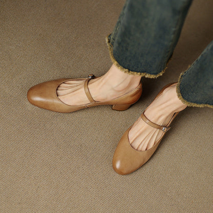 Cadrel Genuine Leather Pumps