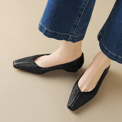 Morissa Genuine Leather Heels