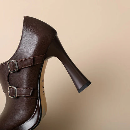 Celena Genuine Leather Heels