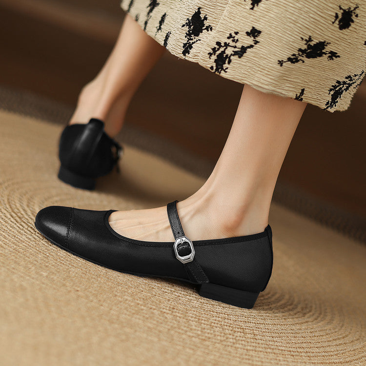 Bruna Genuine Leather Flats