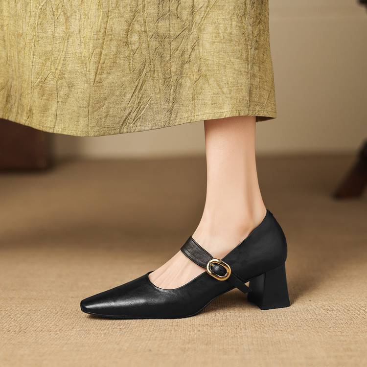 Nessa Genuine Leather Heels
