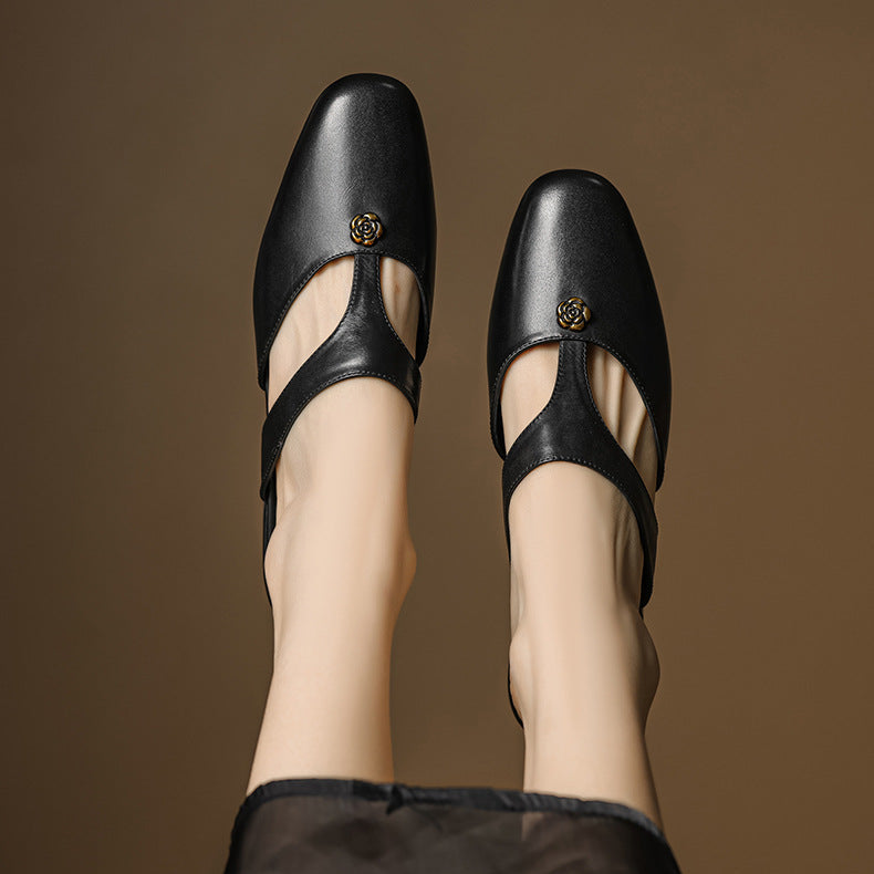 Corel Genuine Leather Mules