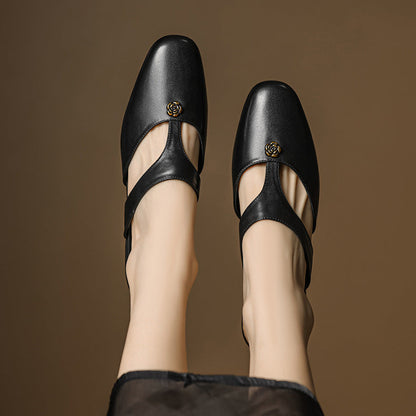 Corel Genuine Leather Mules