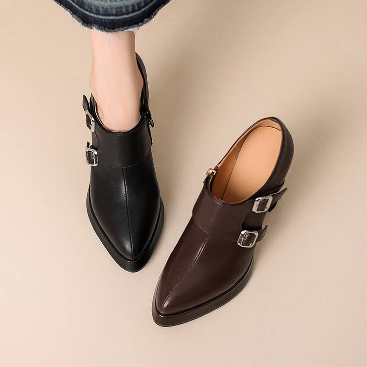 Celena Genuine Leather Heels