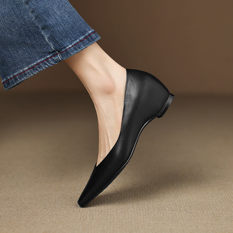 Lyra Genuine Leather Flats