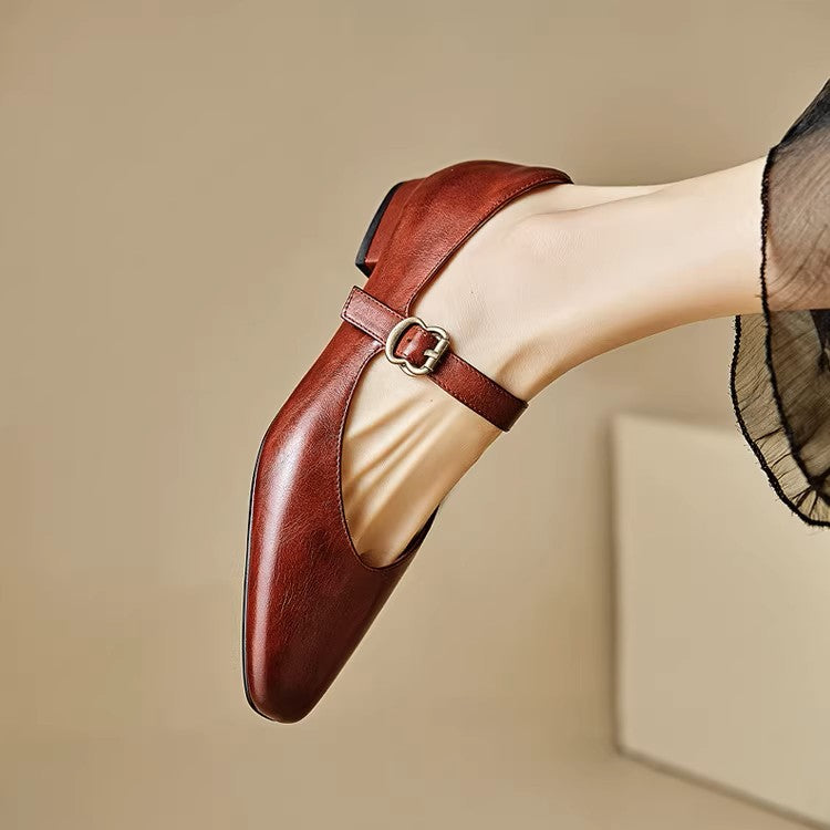 Roxel Genuine Leather Flats