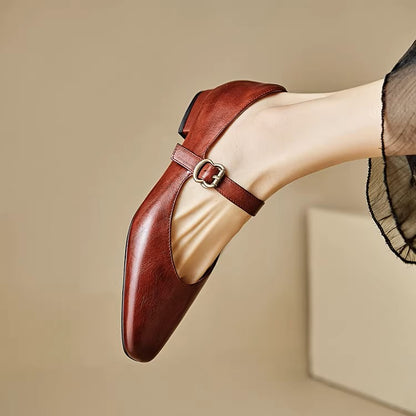 Roxel Genuine Leather Flats