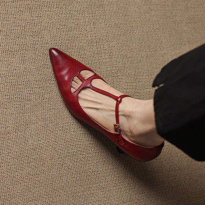 Marve Genuine Leather Pumps