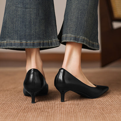 Ayra Genuine Leather Heels