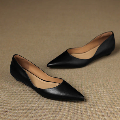 Arla Genuine Leather Flats