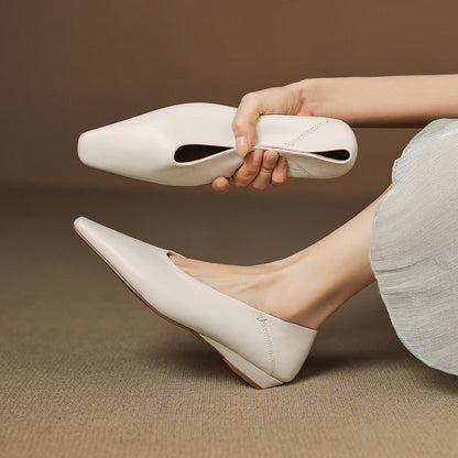 Amira Genuine Leather Flats