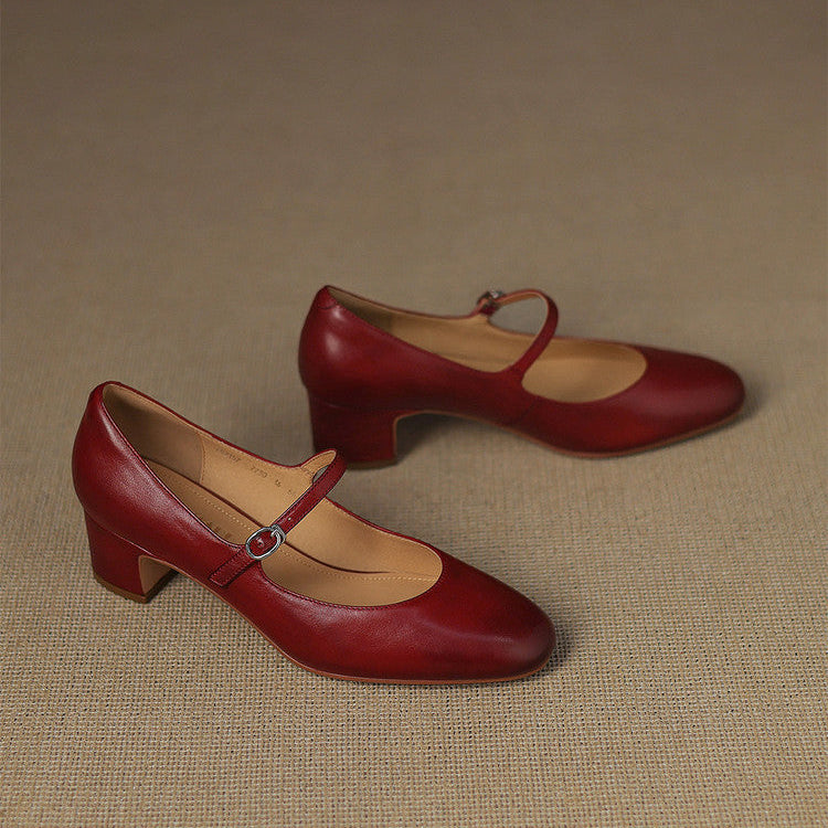Blare Genuine Leather Heels