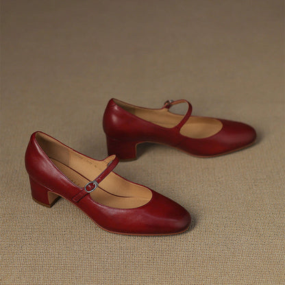 Blare Genuine Leather Heels