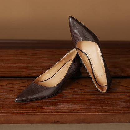 Jovia Genuine Leather Heels