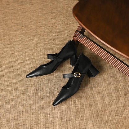 Nessa Genuine Leather Heels