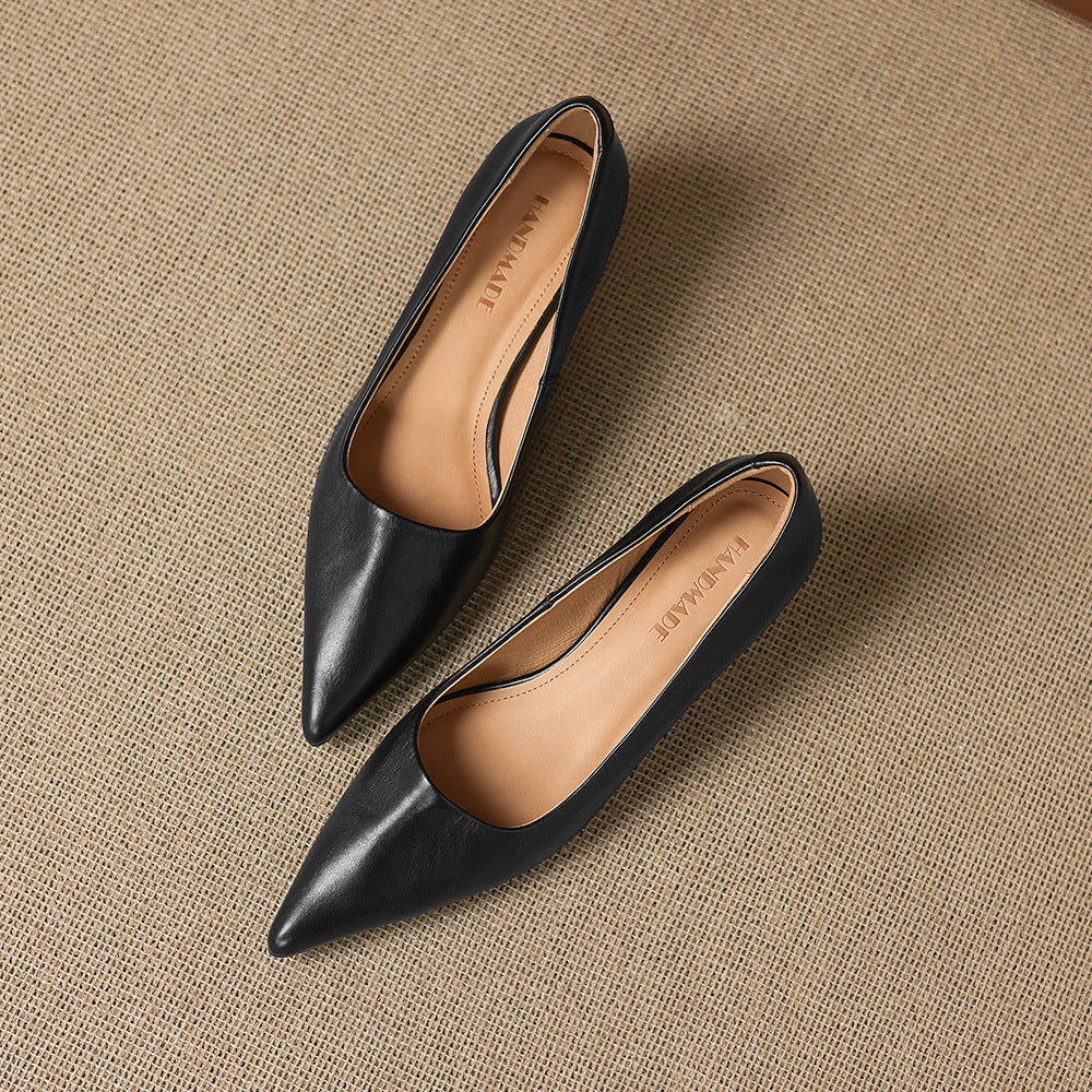 Bria Genuine Leather Heels