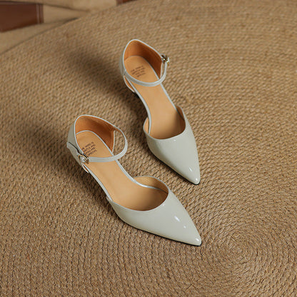 Trela Genuine Leather Heels
