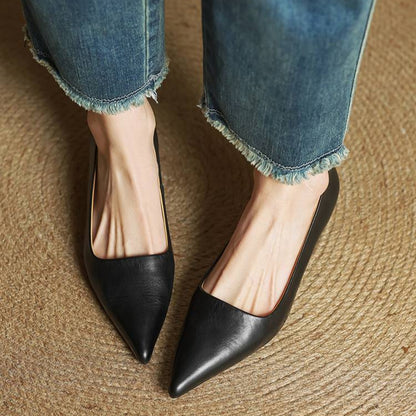 Loria Genuine Leather Heels