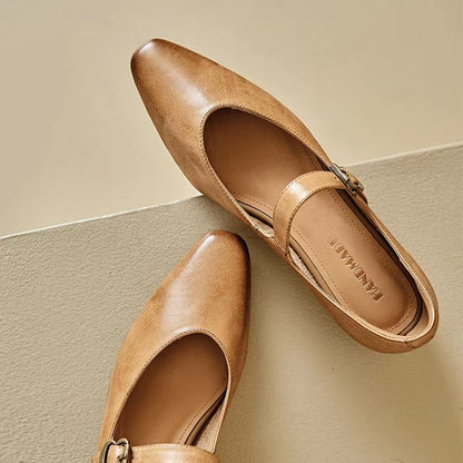 Roxel Genuine Leather Flats