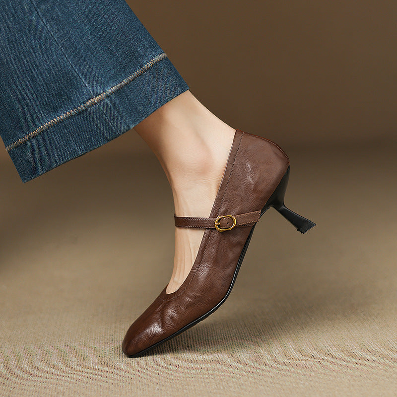 Kedy Genuine Leather Heels