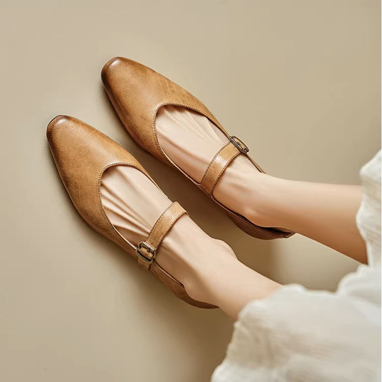 Roxel Genuine Leather Flats
