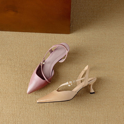 Dahlia Genuine Leather Heels