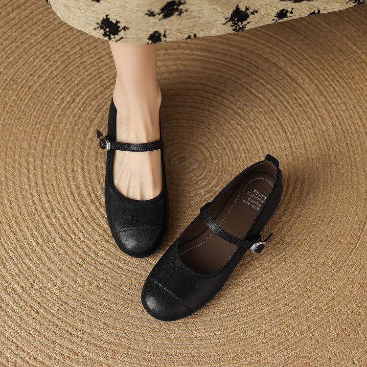 Bruna Genuine Leather Flats