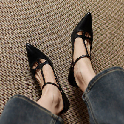 Marve Genuine Leather Pumps