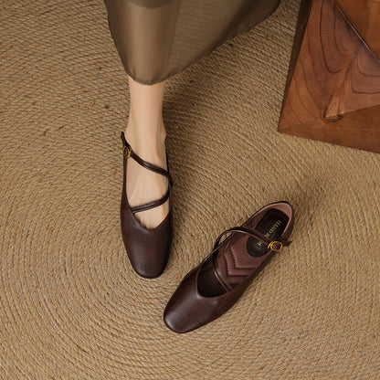 Ralia Genuine Leather Flats