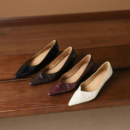 Aelra Genuine Leather Pumps