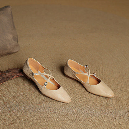 Eclan Genuine Leather Flats