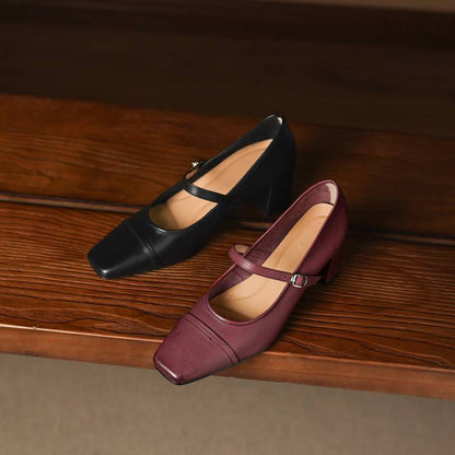 Brela Genuine Leather Heels