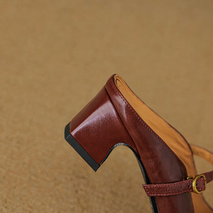 Zaya Genuine Leather Mules