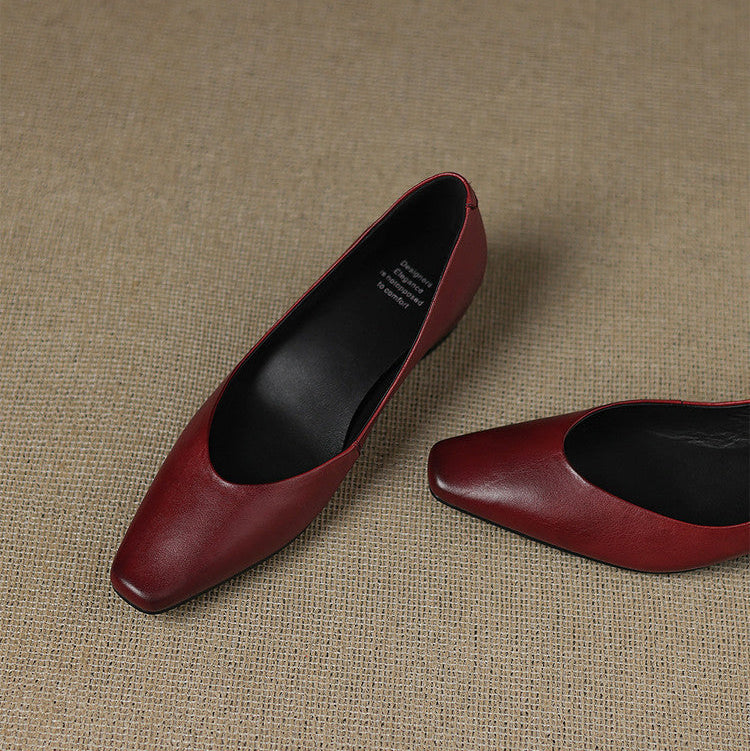 Lyra Genuine Leather Flats