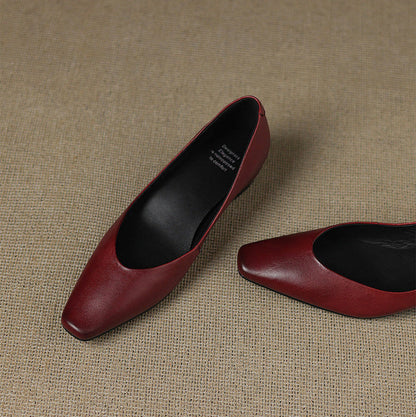 Lyra Genuine Leather Flats
