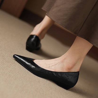 Aelra Genuine Leather Pumps