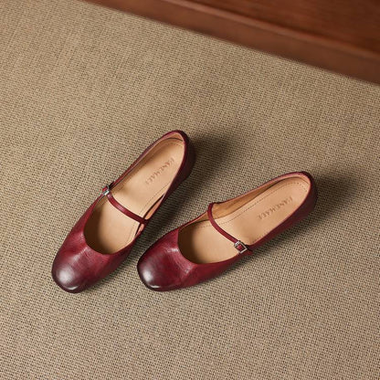 Felya Genuine Leather Flats