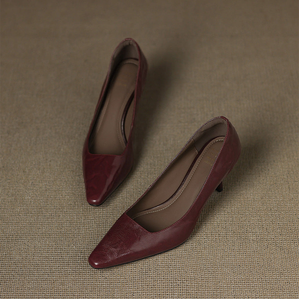Brucia Genuine Leather Heels