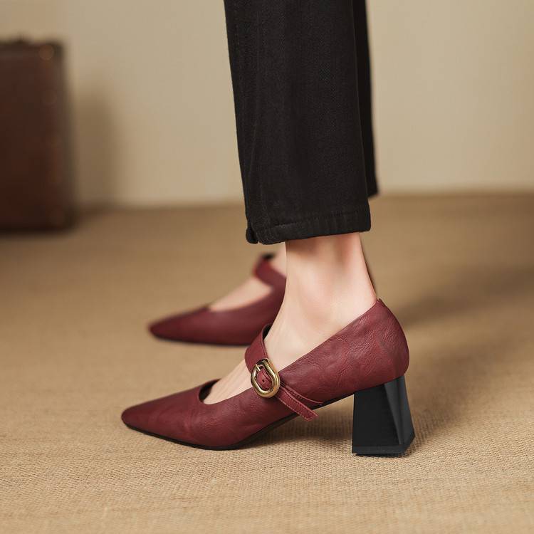 Nessa Genuine Leather Heels