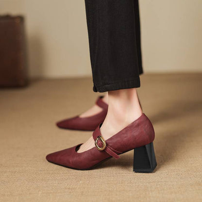 Nessa Genuine Leather Heels