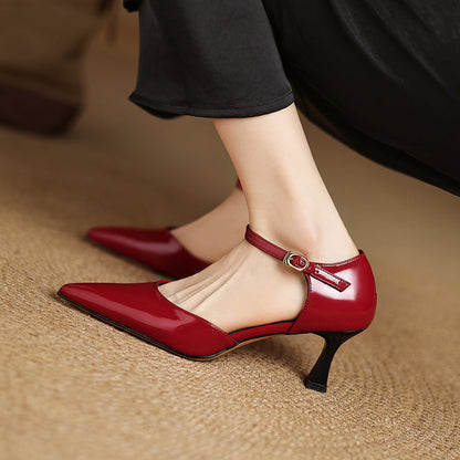 Trela Genuine Leather Heels