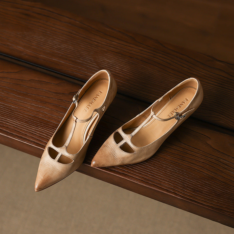 Marve Genuine Leather Pumps