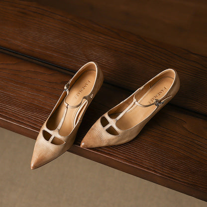 Marve Genuine Leather Pumps