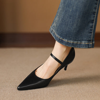 Helene Genuine Leather Heels
