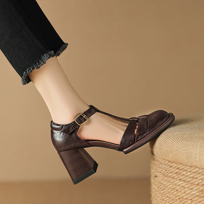 Atley Genuine Leather Heels