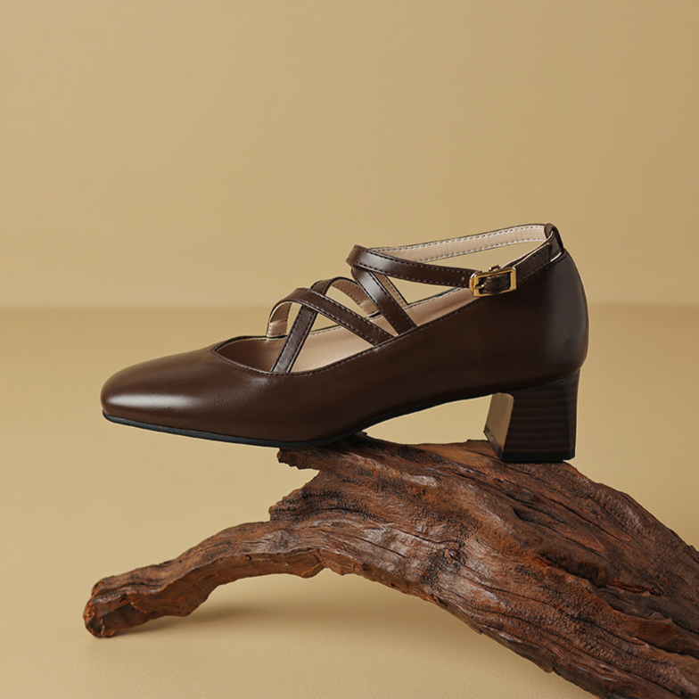 Elda Leather Heels