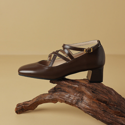 Elda Leather Heels