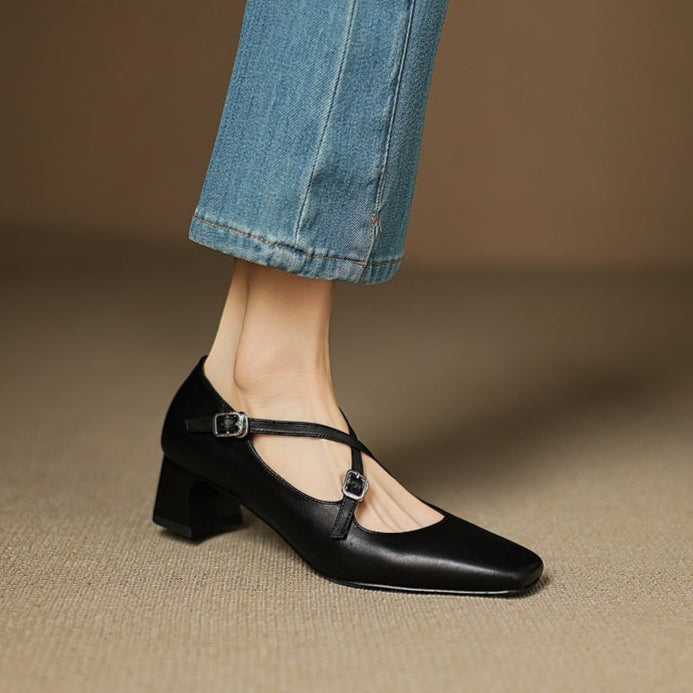 Ciora Genuine Leather Heels