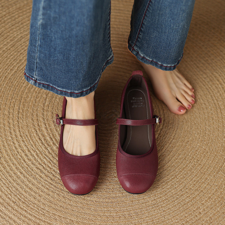 Bruna Genuine Leather Flats